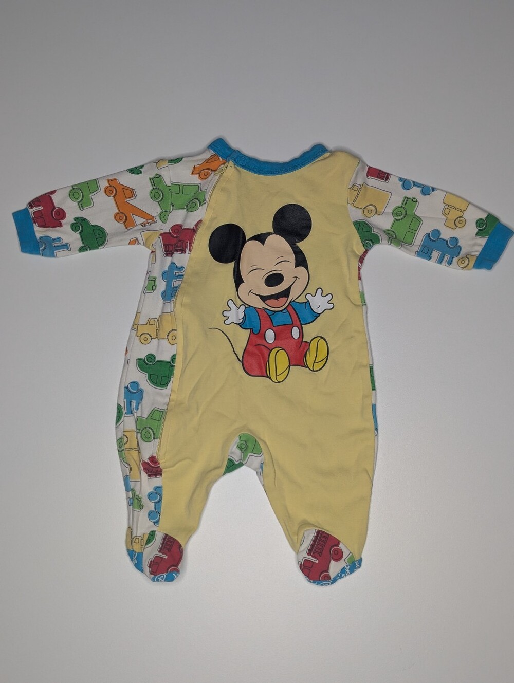 Mickey Mouse Yellow & Multi Baby One-Piece